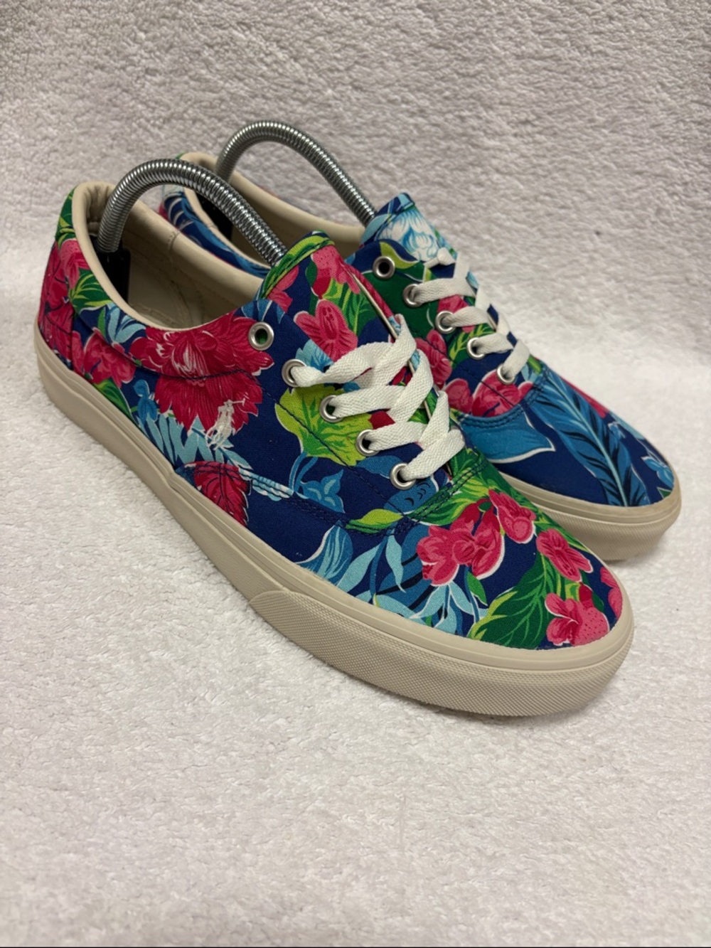 POLO RALPH LAUREN Keaton-Pony Sneaker Villa Floral/Navy Ground 10.5